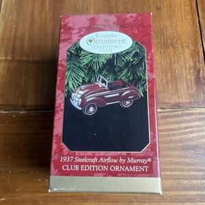 1937 Steelcraft Airflow By Murray 1997 Club Hallmark Keepsake Ornament